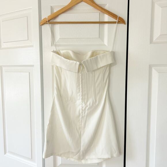 NWOT With Jéan Chloe Corset Mini Dress In White Women’s Size Small - Picture 4 of 10